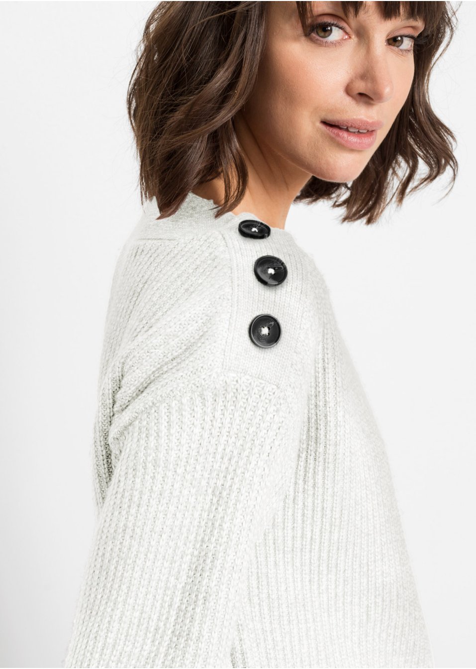 Pull oversize à boutons