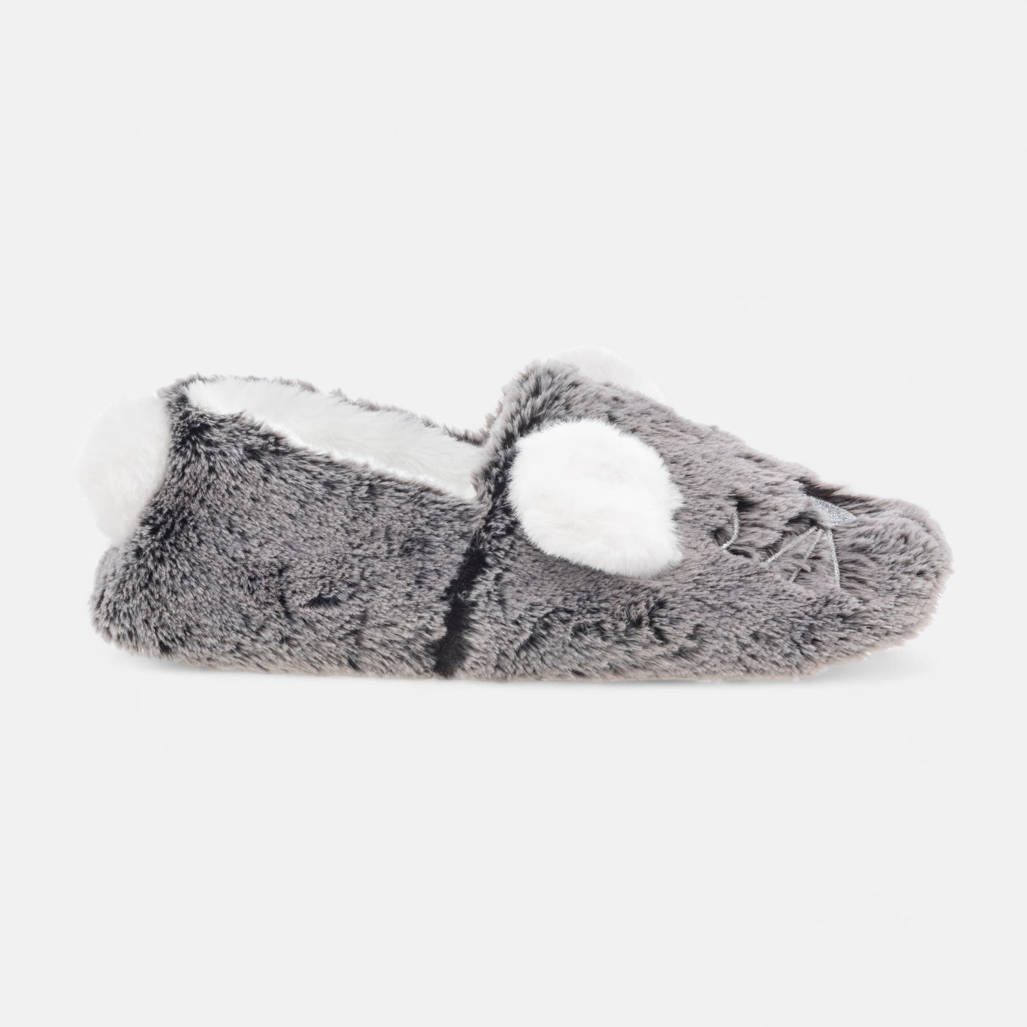 Chaussons ballerines Femme gris