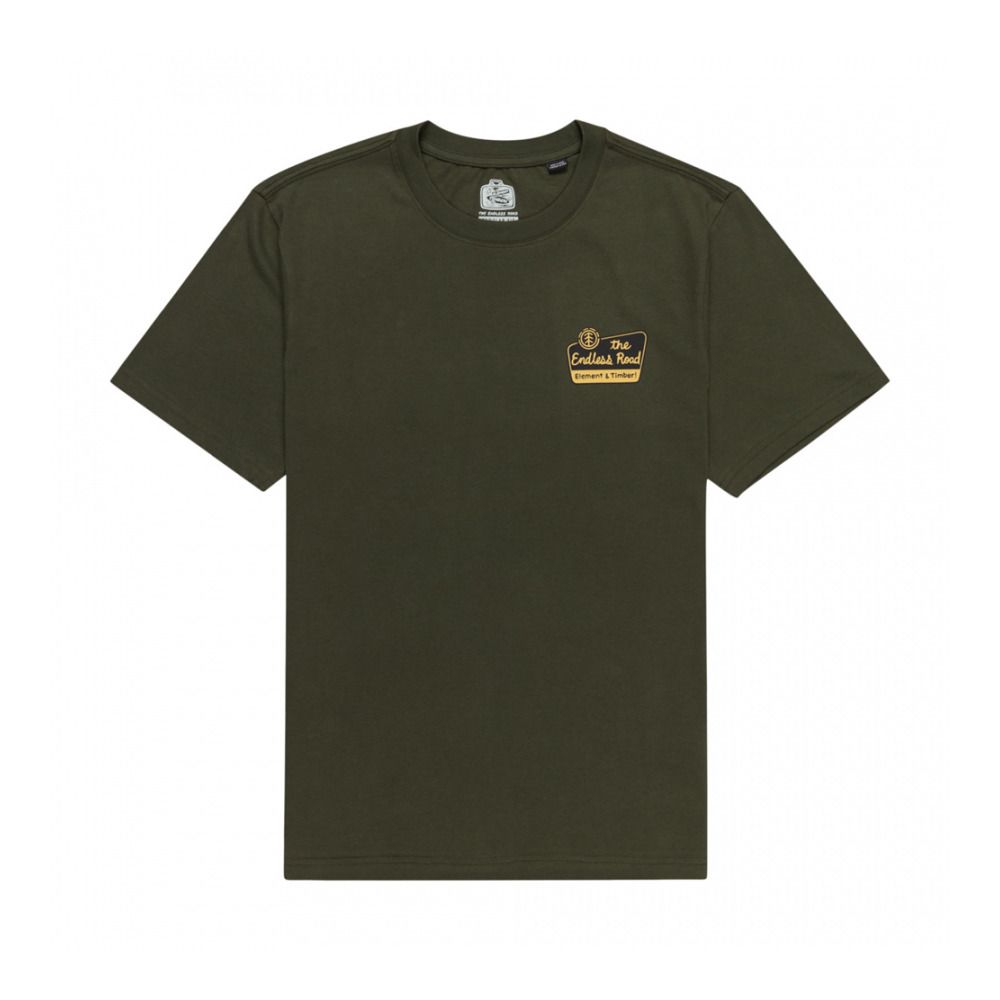 Element TIMBER SIGNS - Tee-shirt Homme forest night