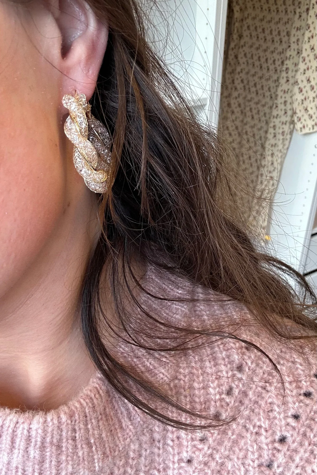 Mellow Moon Brass Earrings 5-13280