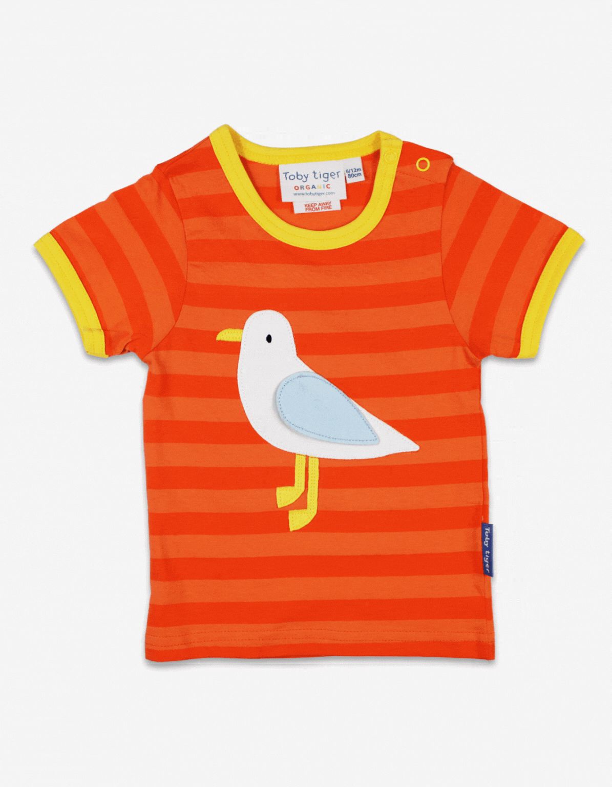 Toby Tiger Kurzarmshirt mit Möwen-Applikation