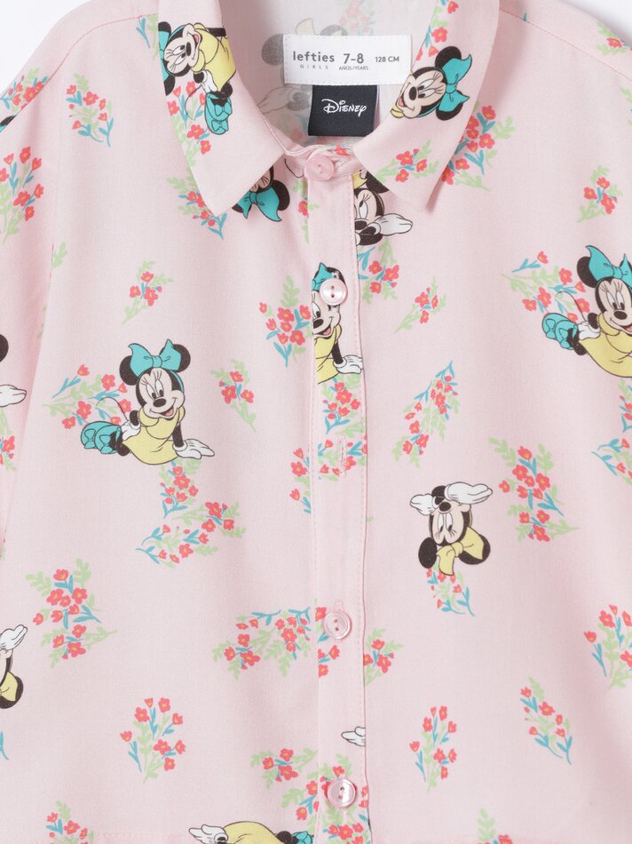 Camisa fluida Minnie Mouse ©DS - Rosa