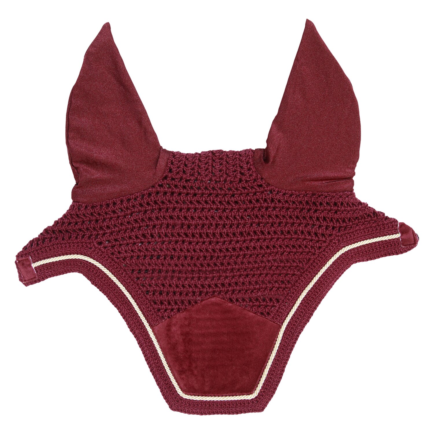 KENTUCKY Fliegenhaube Wellington Velvet  - bordeaux - Warmblut