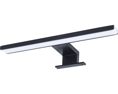 LED spiegelklemlamp 30 cm mat zwart IP 44