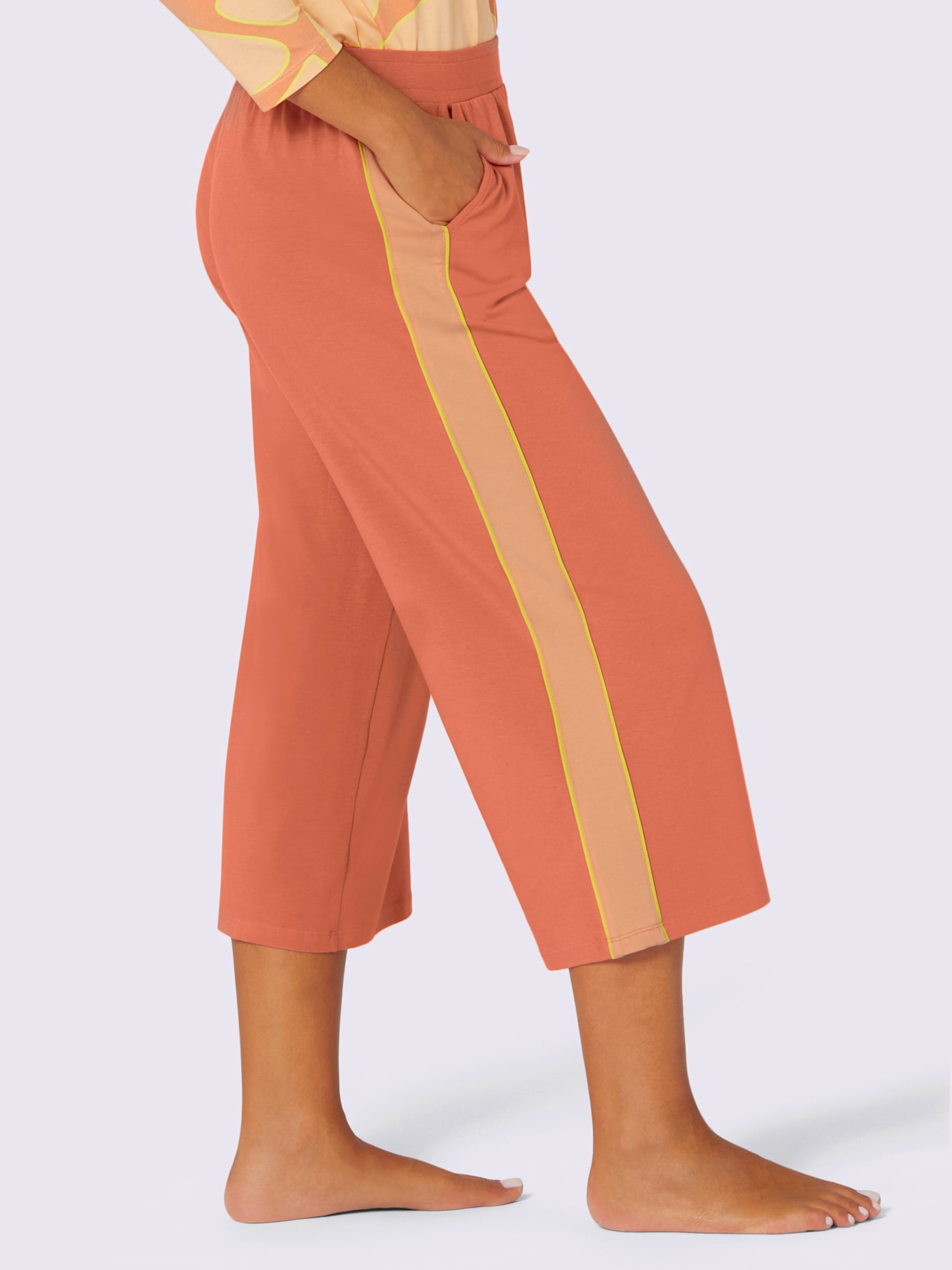 Legging 3/4 jersey fin