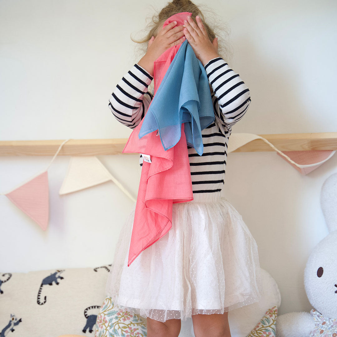 pit and play speeldoek pastel - blauw - 75x75 cm