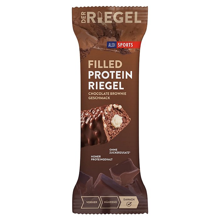 ALDI SPORTS Filled Protein Bar 45 g, Schokolade