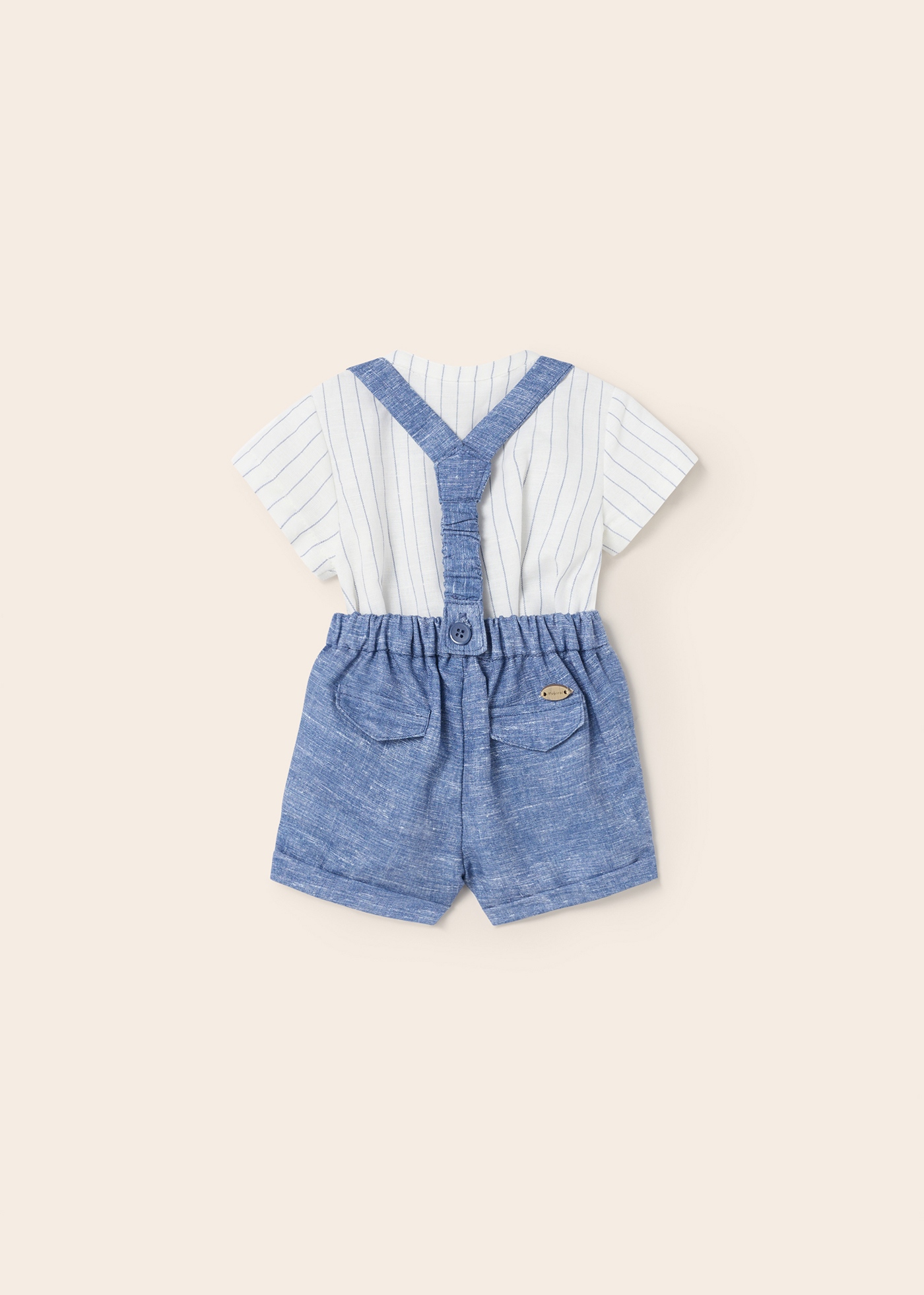 Conjunto de linho de 2 peças para recém-nascido