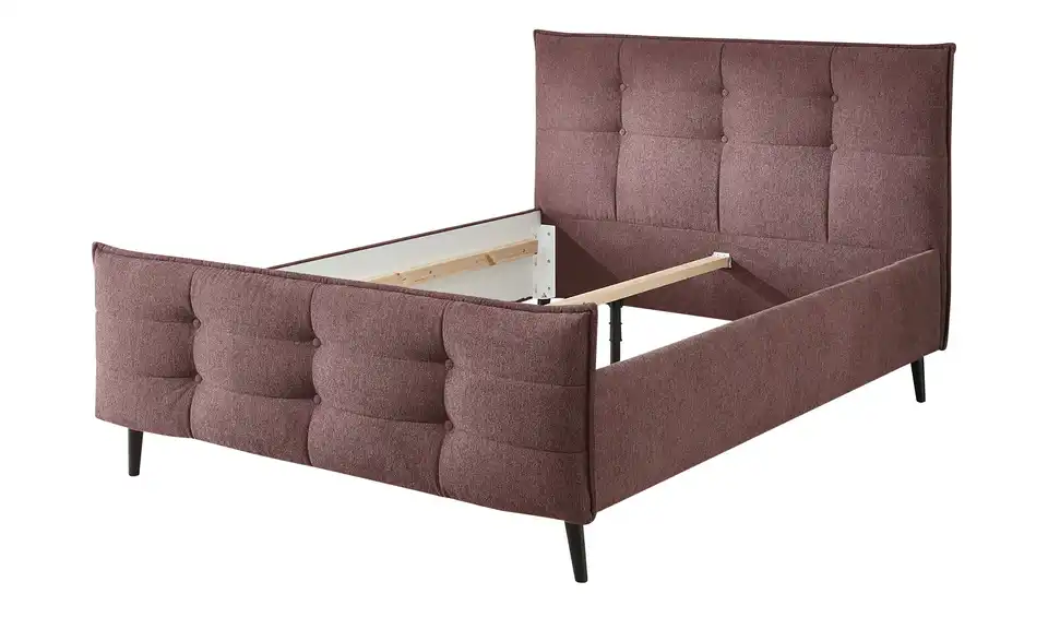 Polsterbettgestell Mario B Mauve 180 cm