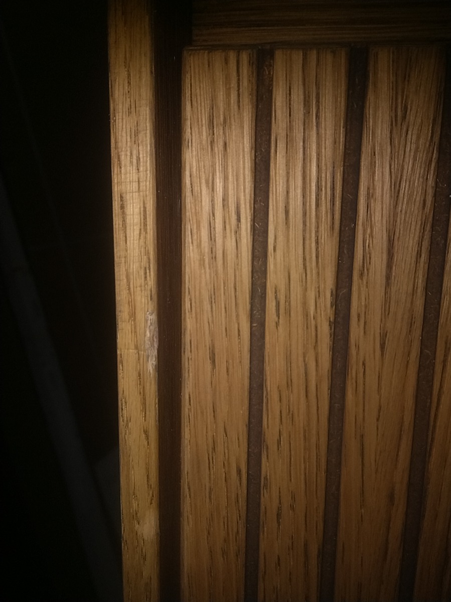 SCHADEMODEL: Gliss Design Timotheus badmeubel met 2 lades en ribbelfront 160cm castle brown