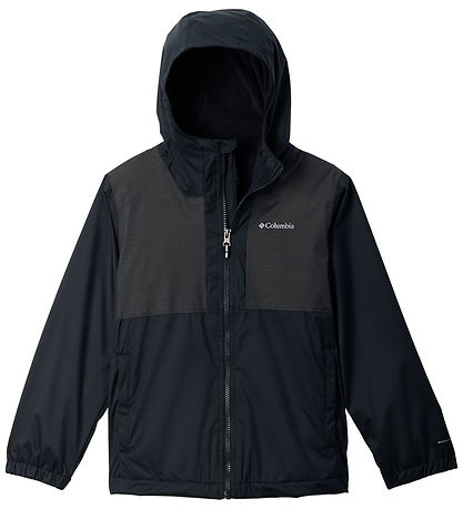 Columbia Regenjacke m. Fleece - Rainy Trails II - Schwarz