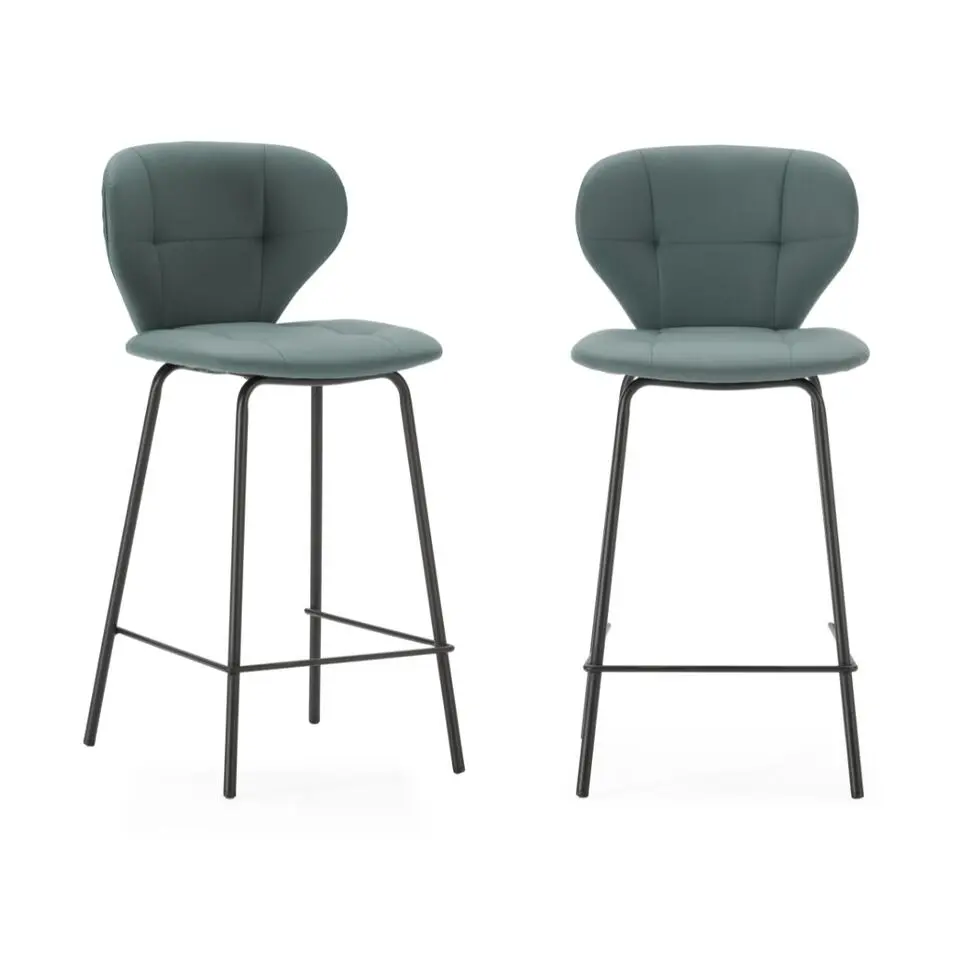 CALICOSY - Set van 2 krukken MAURA - 52x45x67 cm
