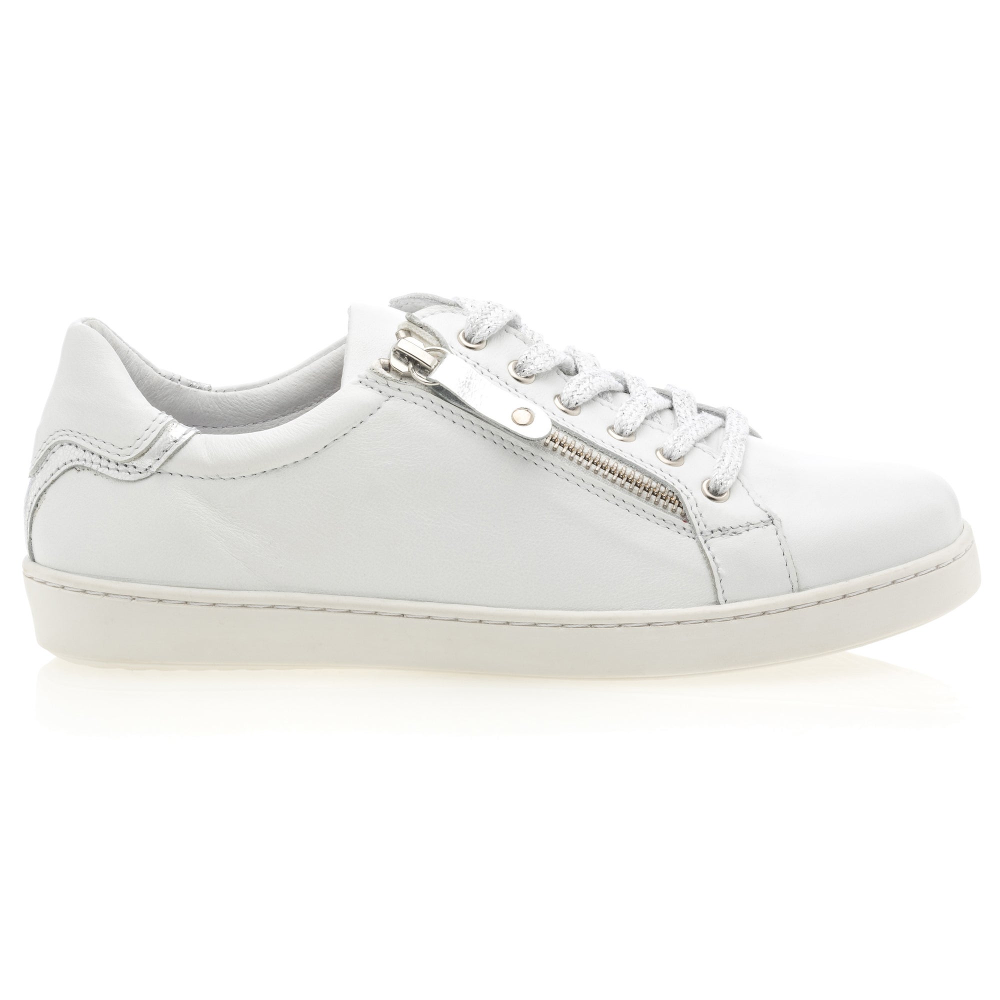 Baskets basses Femme en cuir blanc