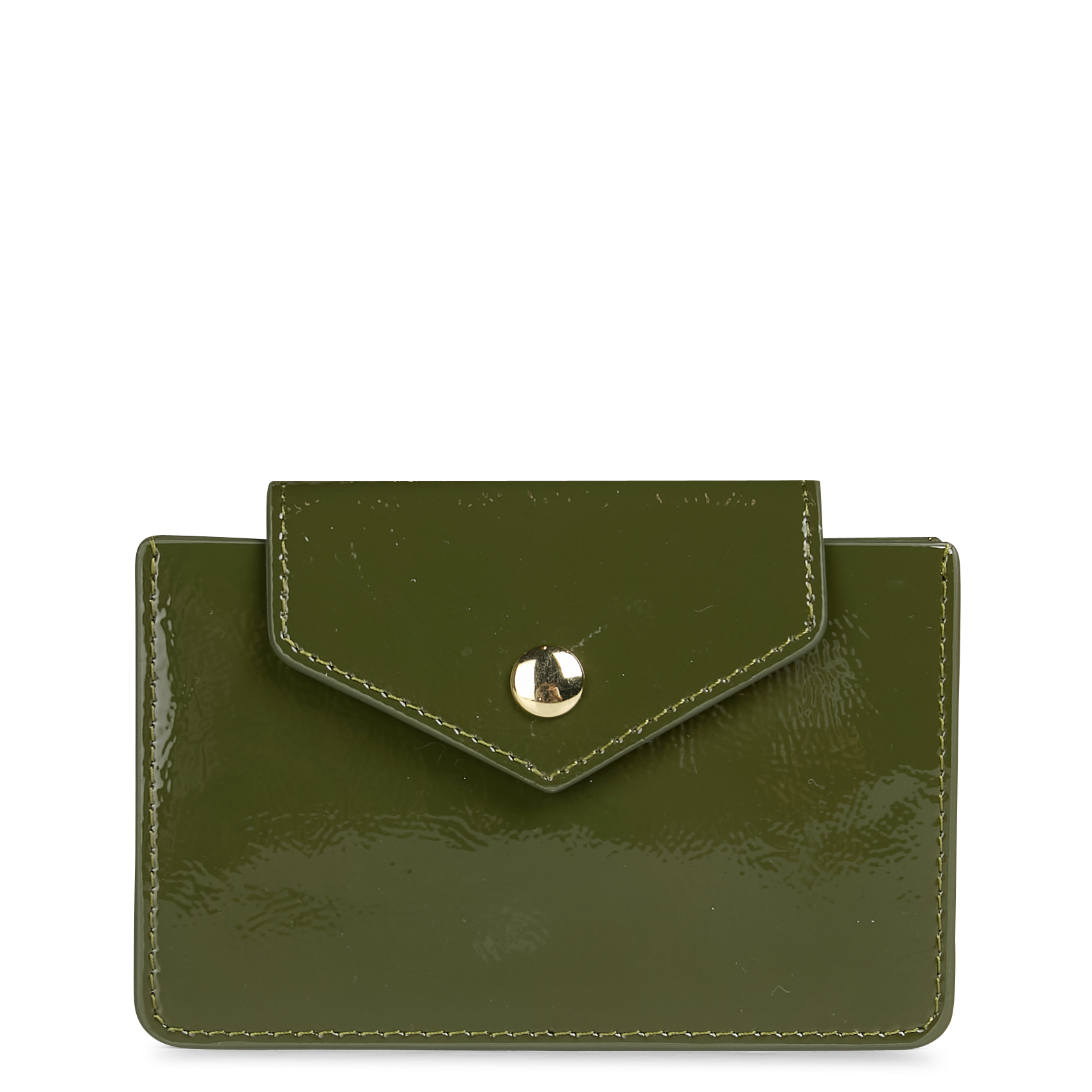 Porte cartes en cuir| Kaki
