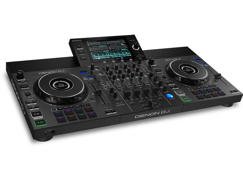 Denon DJ DJ-Controller SC Live 4 Schwarz 4-Deck Standalone DJ Controller mit WiFi