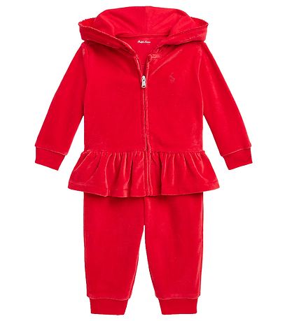 Polo Ralph Lauren Velours-Set - Rot