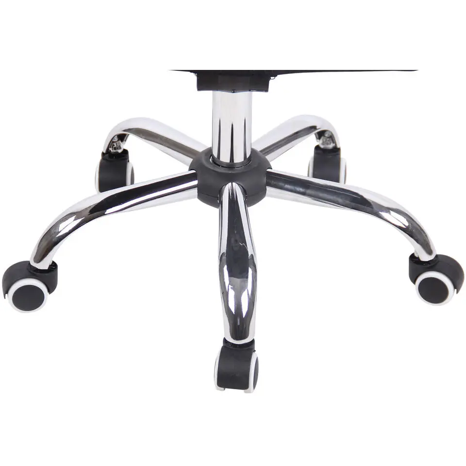 CLP Bureaustoel Terni chroom Frame - Stof - zwart