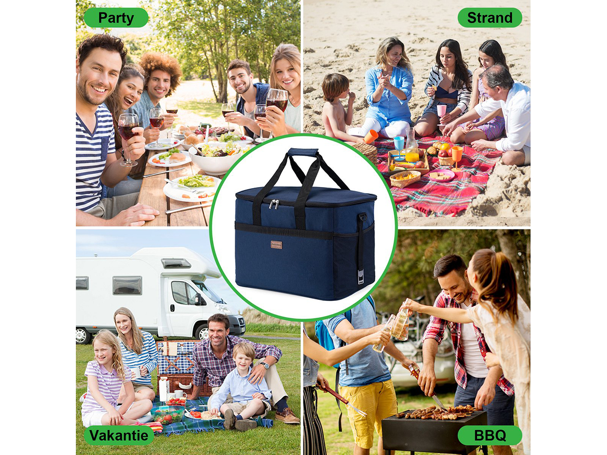 Packaway 40 liter geïsoleerde koeltas - Dark Blue