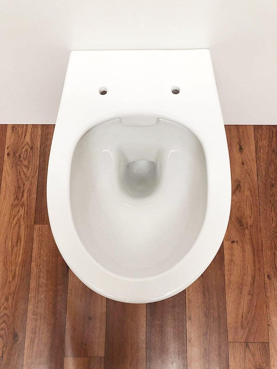 ADOB wandcloset, randloos, waterbesparend, inclusief geluidsisolerende mat en soft-close toiletbril.