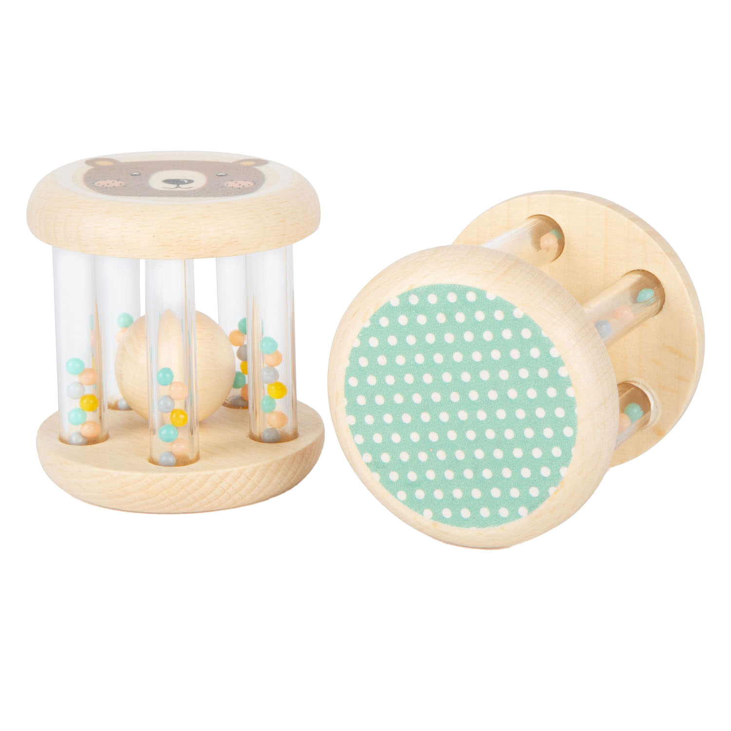 Small Foot - Houten Rammelaar Dier, Set van 2