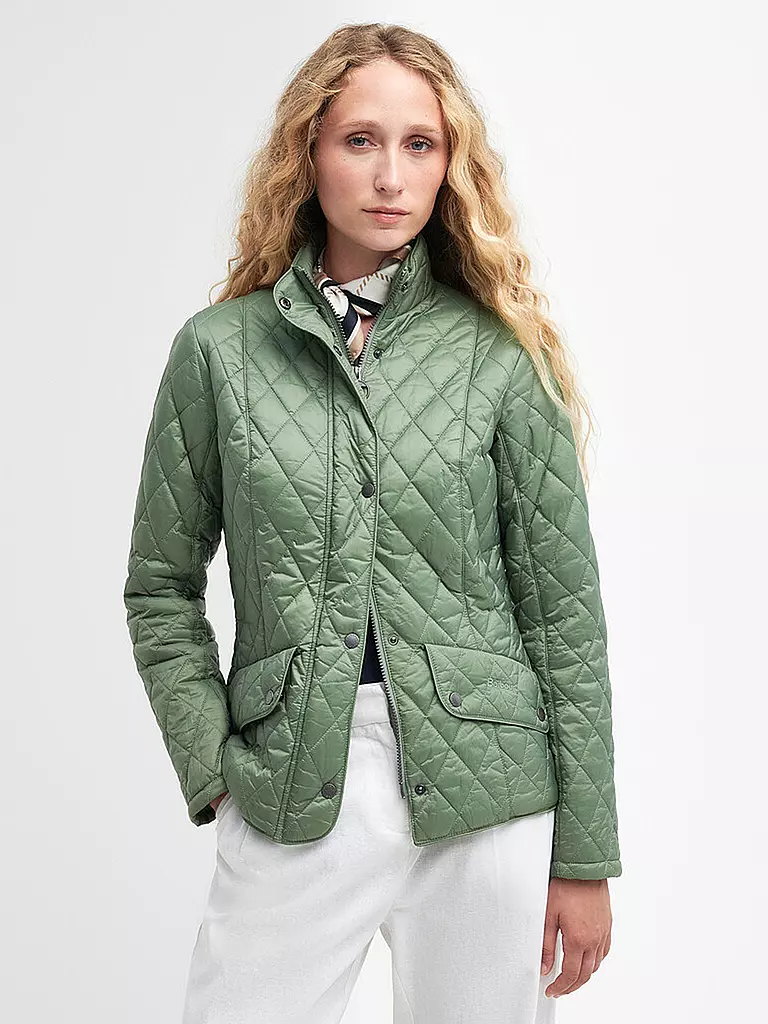 BARBOUR Steppjacke FLYWEIGHT CAVALRY hellgrün