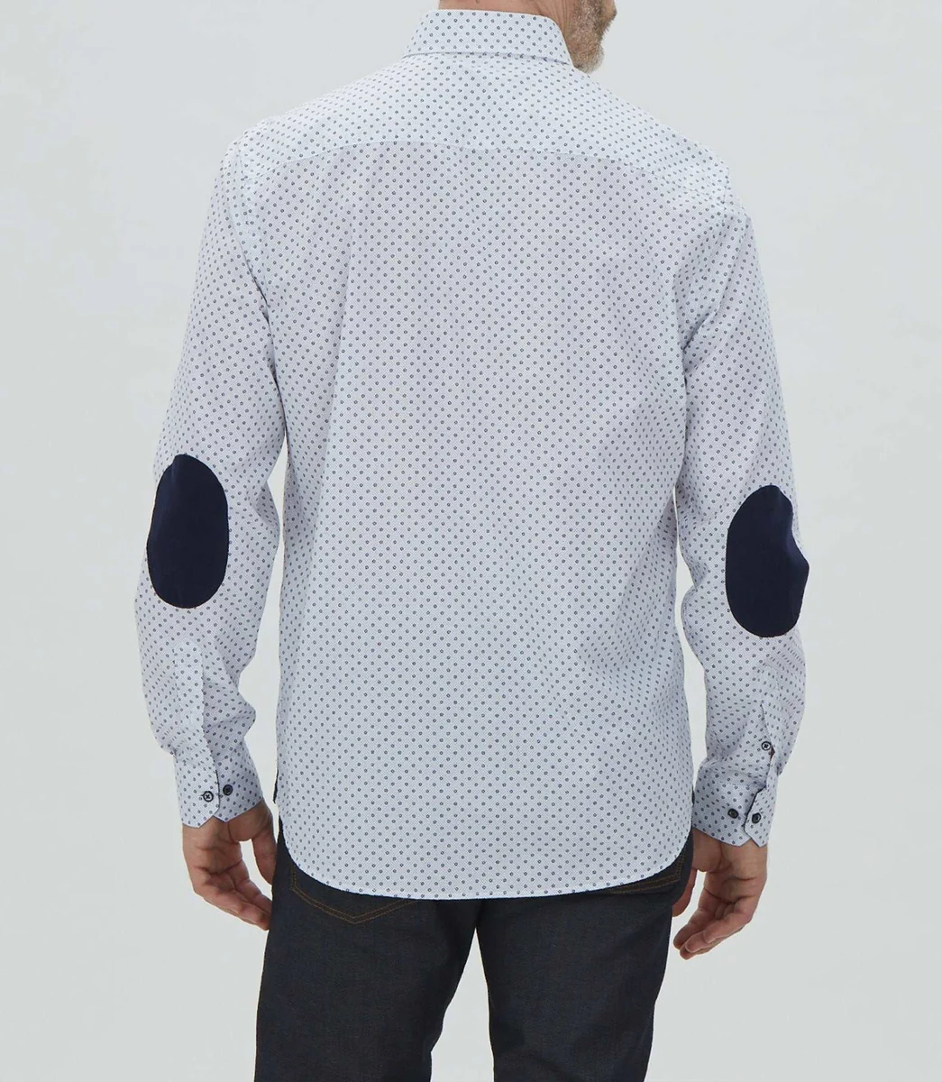 Chemise casual en coton marine 