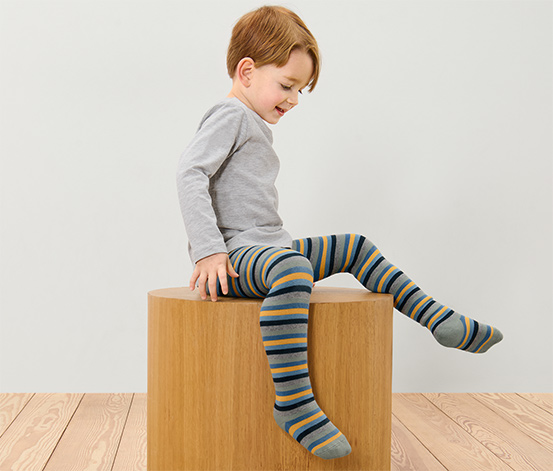 2 Kinder-Thermostrumpfhosen, blau