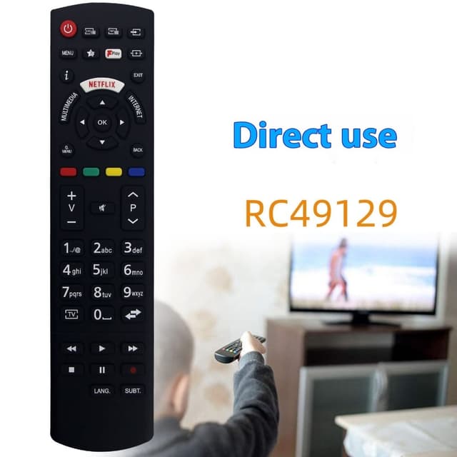 Udskiftning af fjernbetjening til RC49129 til Panasonic TV