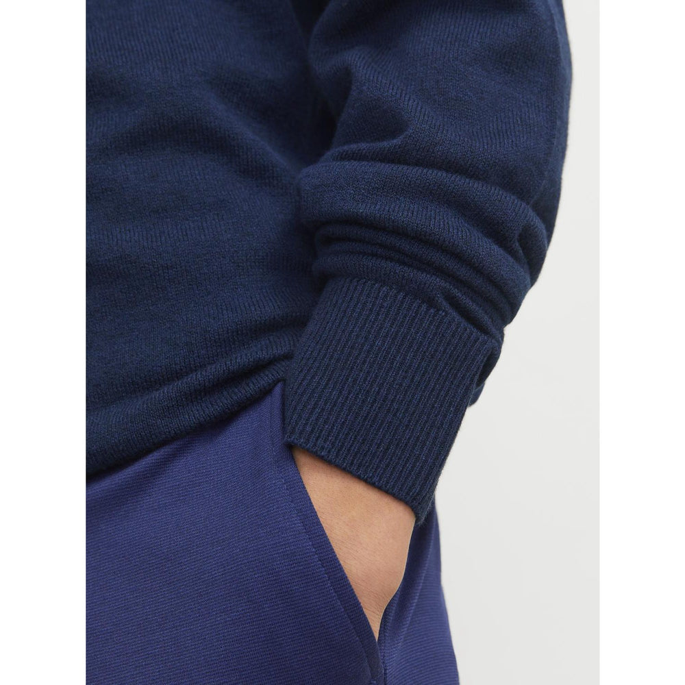 Køb Jack & Jones Junior Navy Blazer Jjeemil Strik Half Zip Noos Jnr