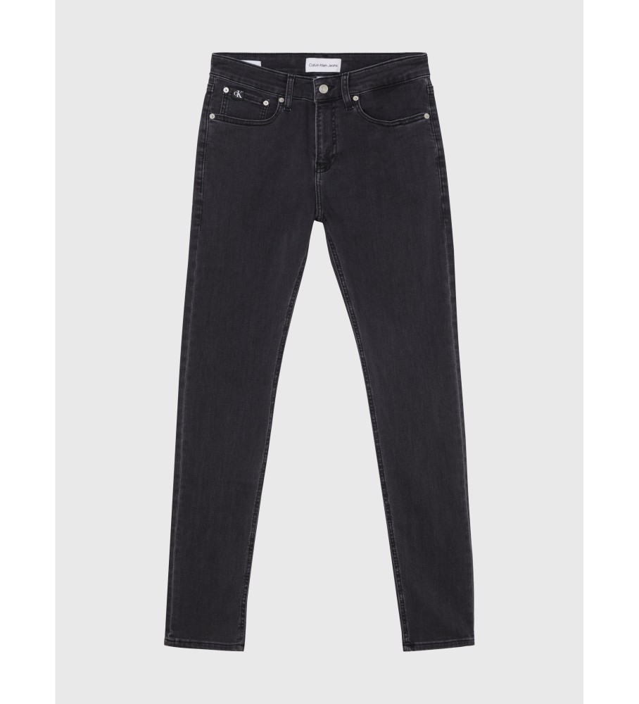 Calça jeans skinny preta Calvin Klein
