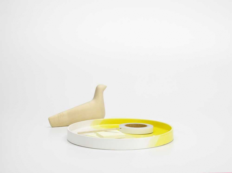 Vitra Herringbone Vessels onderbord Ø35.5 geel