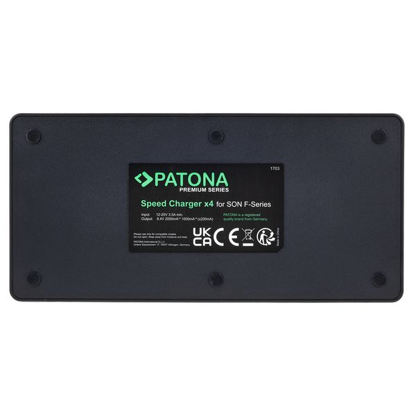 Patona 4Way Charger for Sony F bat