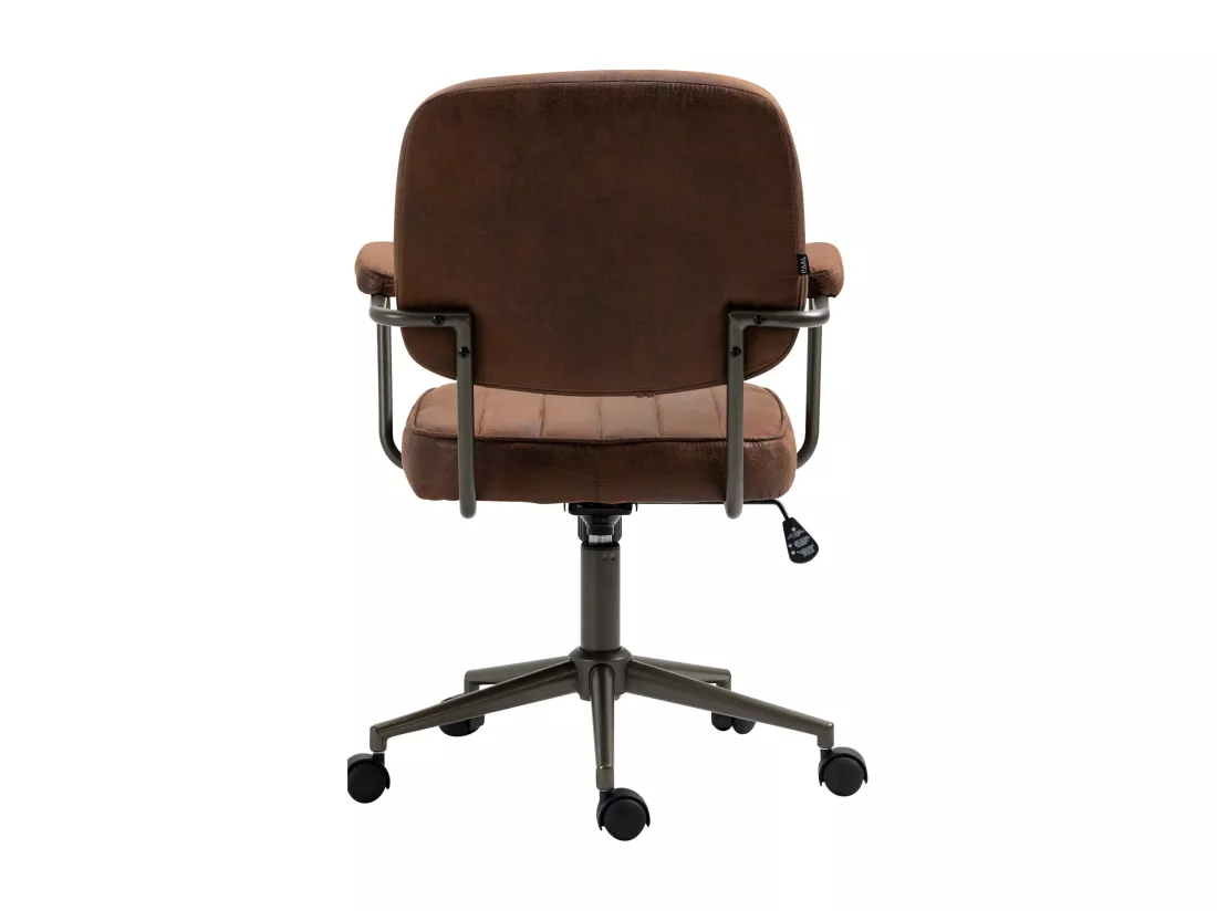 Chaise de bureau - Similicuir - Cognac - Natrona