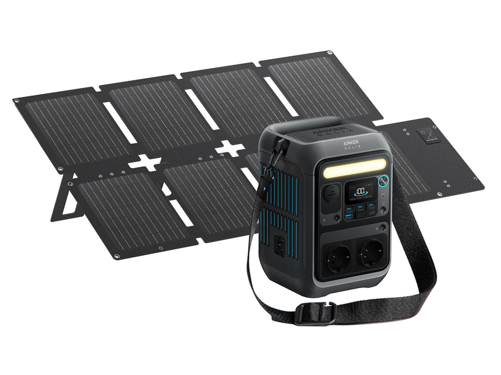 Anker SOLIX C300X powerstation met PS60X zonnepaneel