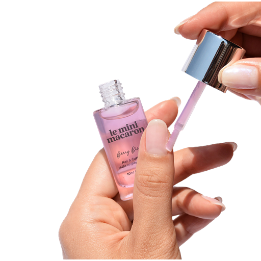 Le Mini Macaron Berry Bisous - Raspberry Nail & Cuticle Oil