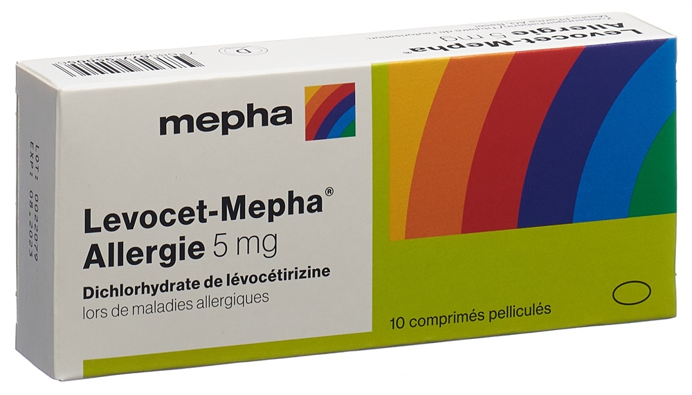 LEVOCET Mepha Allergie Filmtabl 5 mg Blist 10 Stk