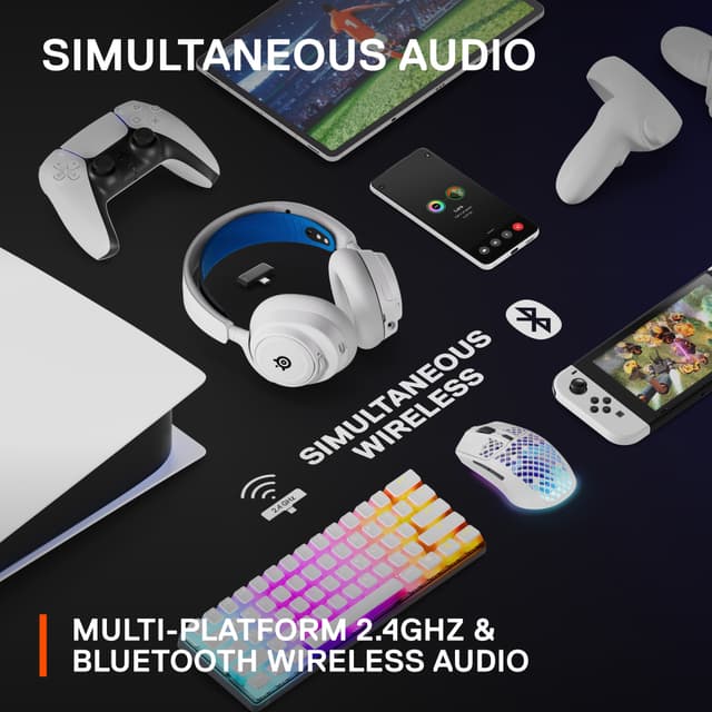 SteelSeries Arctis Nova 7P trådløst gaming headset (hvid)