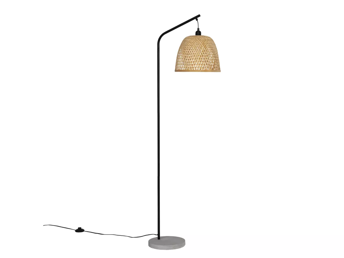 Lampadaire Umiko en bambou, hauteur 156 cm