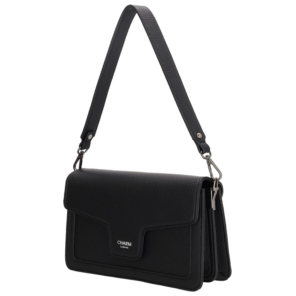 Charm London Monaco Handtas M Overslag Zwart