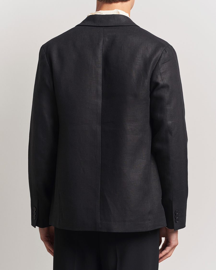 NN07 Timo Linen Blazer Black