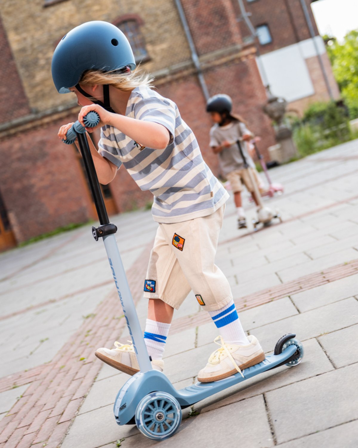 Sparkesykkel Barn 3år+ m/ LEDlys i hjul | Scoot and Ride Highwaykick 3S LED