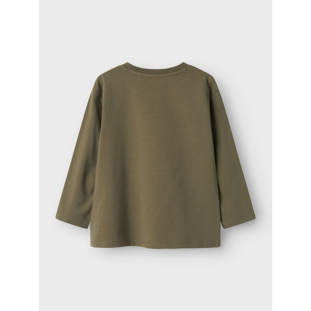 Køb Name It Dusty Olive Benjamino Regular Bluse