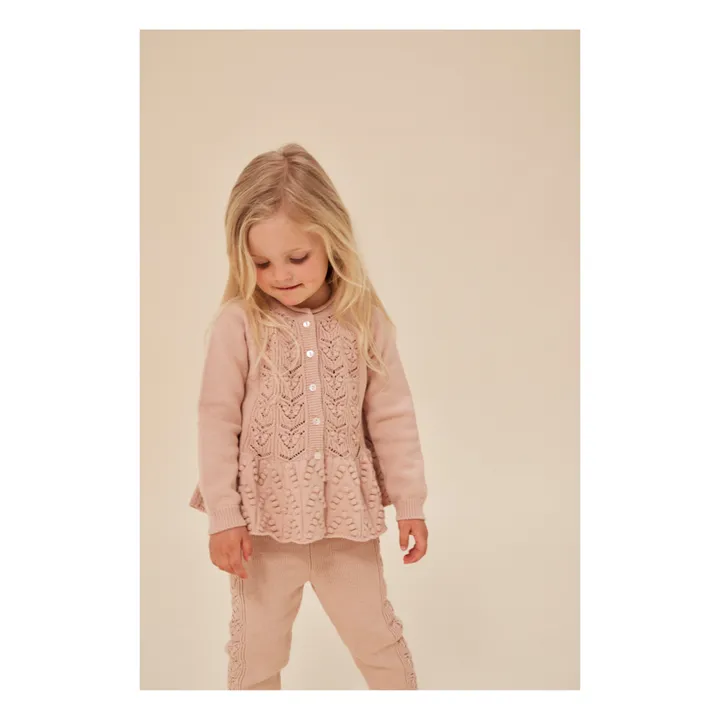 Konges Sløjd Cardigan Cabby Coton Bio | Vieux Rose