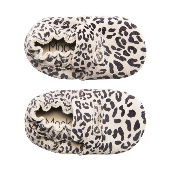 Mavies First Steps Babyschoentjes Leopard Grey Mt. XS