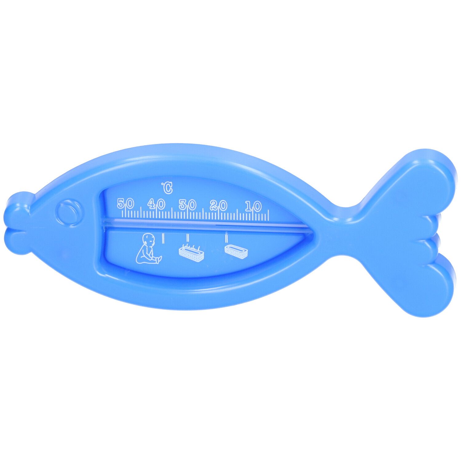 Badethermometer Fisch blau