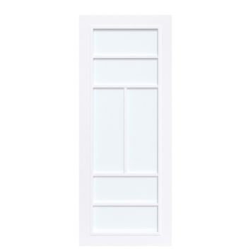 Arne & Bodil binnendeur ABD507 satijnglas - extra wit afgelakt - glaslat extra wit
