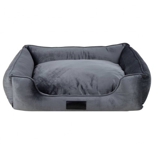 Cama cinza para cachorro
