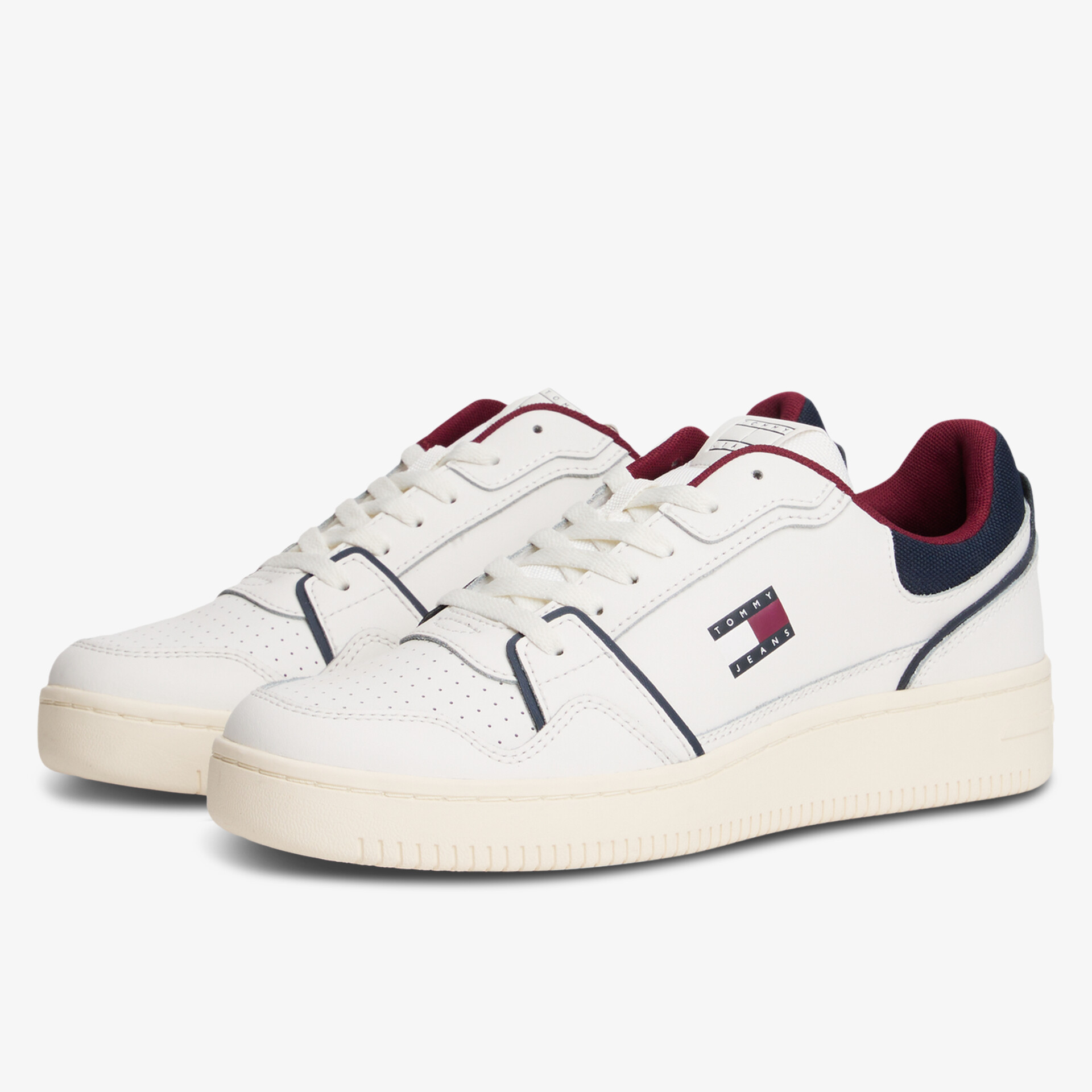 TOMMY JEANS Herren Sneaker Low weiß
