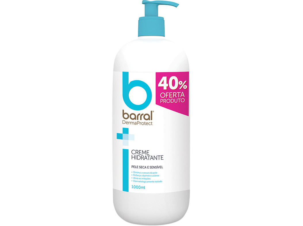 CREME BARRAL HIDRATANTE DERMAPROTECT 1L 40% DESCONTO INCLUÍDO