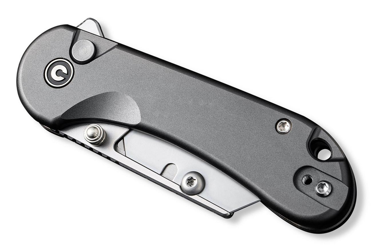 Civivi Elementum Utility C23039B-4 Gray Aluminum, Stonewashed Blade Holder, Plain 6Cr Blade utility zakmes